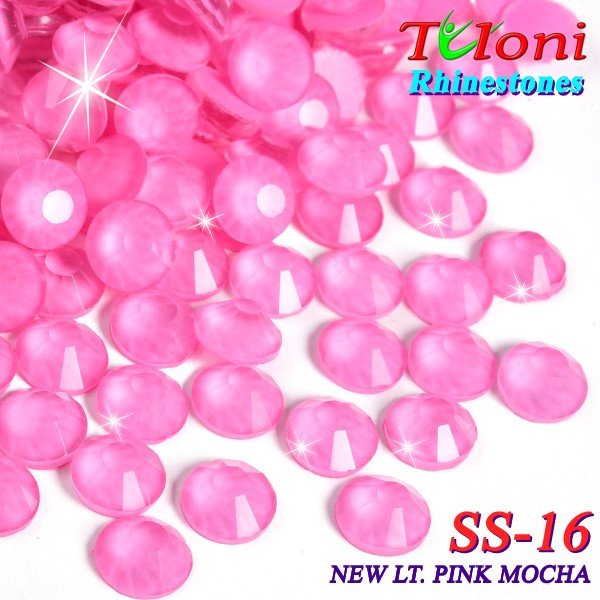 Стразы Tuloni SS16 col. New Light Pink Mocha 1440 pcs. No HotFix