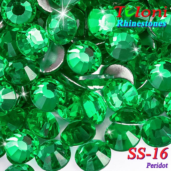 Rhinestones Tuloni SS16 col. Peridot 1440 pcs. No HotFix