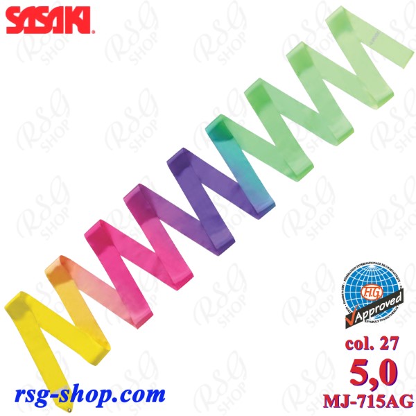 Ribbon Sasaki MJ-715AG col. 027 ART Gradation 5m FIG AG027