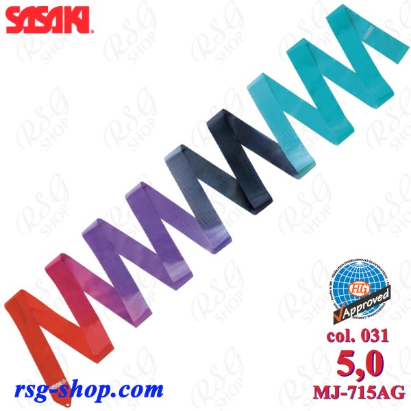 Лента Sasaki MJ-715AG col. 031 ART Gradation 5m FIG AG031