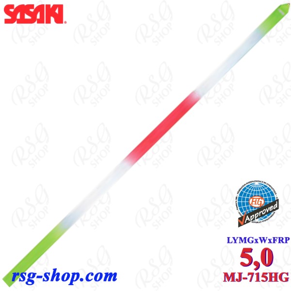 Ribbon Sasaki 5m MJ-715HG col. LYMGxWxFRP High-Pitch Gradation FIG