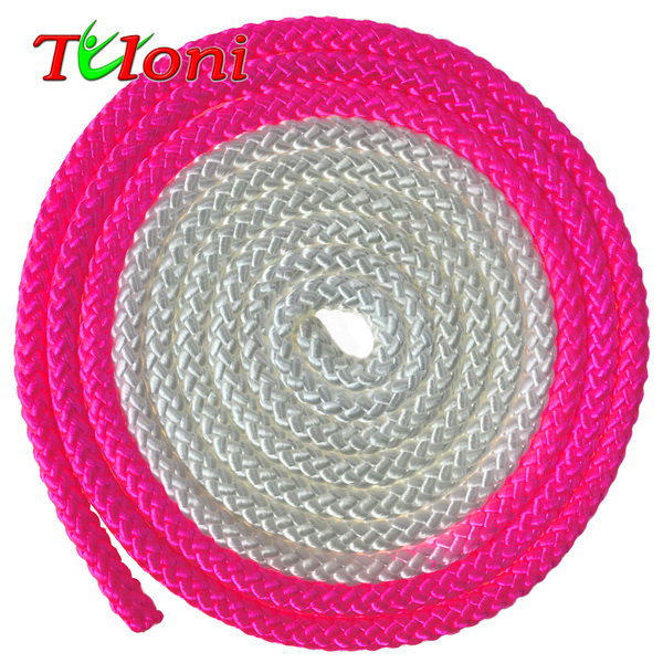 Rope Tuloni Bi-col. Neon Pink - White Art. T0916