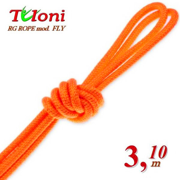 Competition Rope Tuloni for Senior 3,1 m 170 gr. mod. Fly Neon Orange T1095