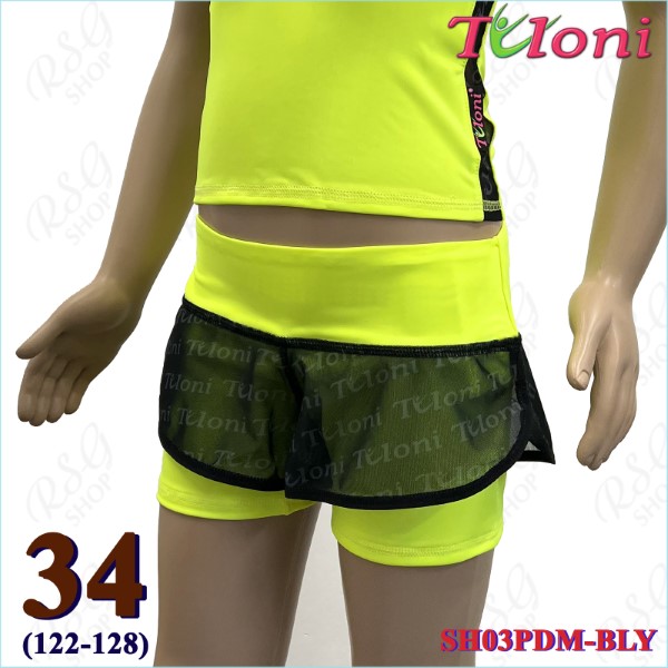 Double Shorts Tuloni mesh SH03 s. 34 (122-128) Yellow SH03PDM-BLY34