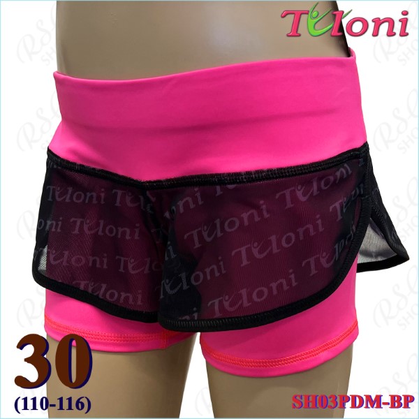 Двойные шорты Tuloni сетка SH03 s. 30 (110-116) Pink SH03PDM-BP30