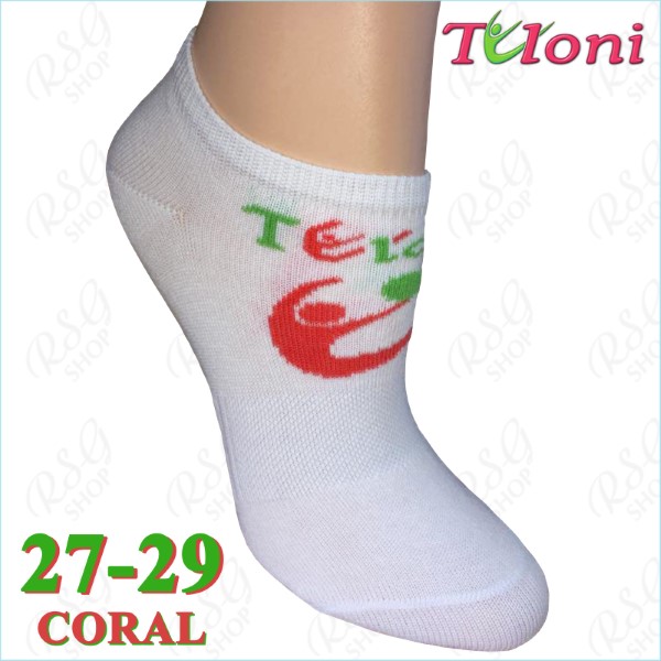 RG Носки Tuloni Logo s. 1 (27-29) col. White-Coral Art. T0973-C1