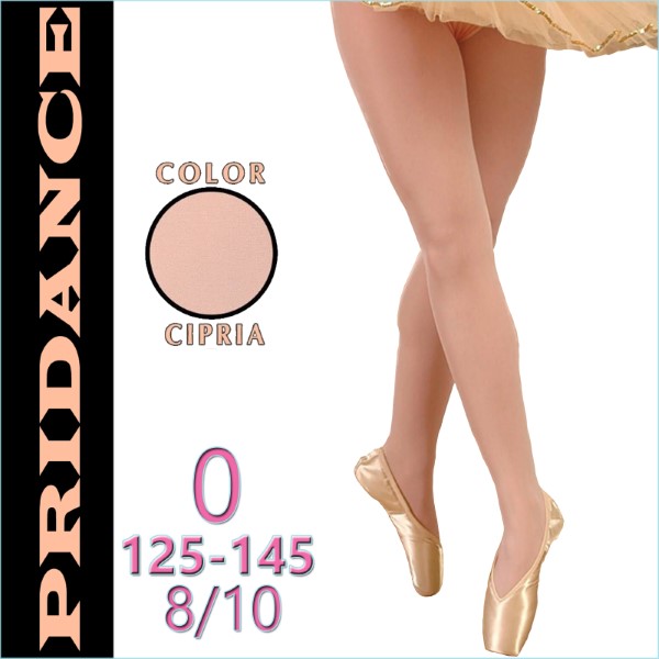 Ballet Tights Pridance col. Cipria 40 DEN s. 0 (125-145) Art. 10001-CI0