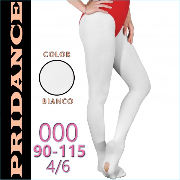 Ballet Tights Pridance col. White 60 DEN s. 000 (90-115) Art. 514C-W000