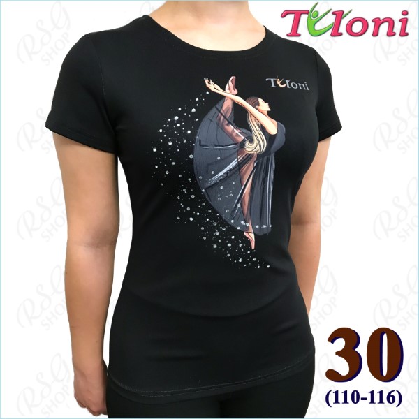 T-Shirt Tuloni mod. Ballet s. 30 (110-116) col. Black Art. TSH01-B30