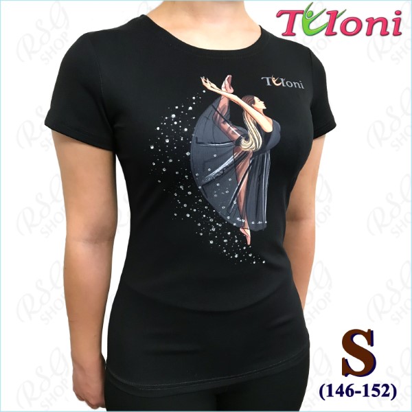 T-Shirt Tuloni mod. Ballet s. S (146-152) col. Black Art. TSH01-BS