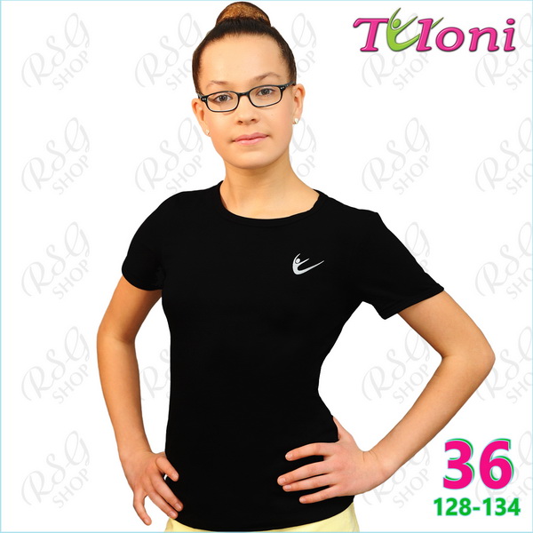 T-Shirt Tuloni FG-007 s. 36 (128-134) Black FG007LC-B36