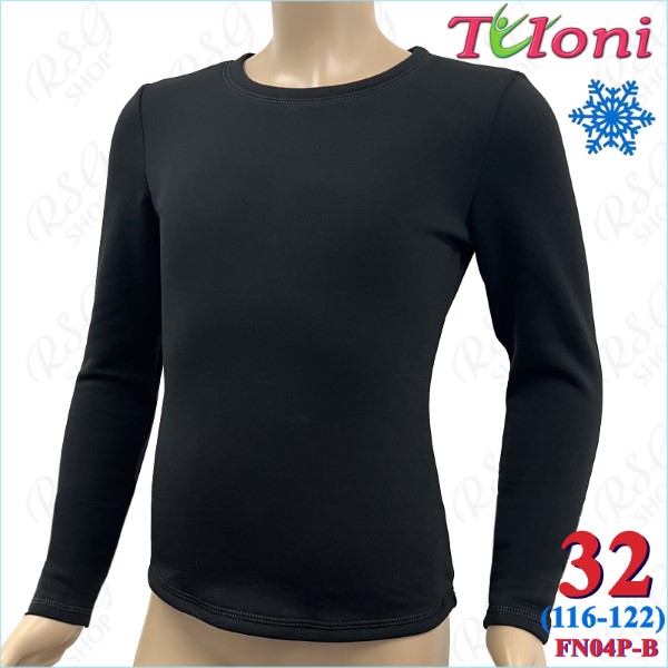 Long Sleeve Top Tuloni mod. FN-04 s. 32 (116-122) col. Black FN04P-B32