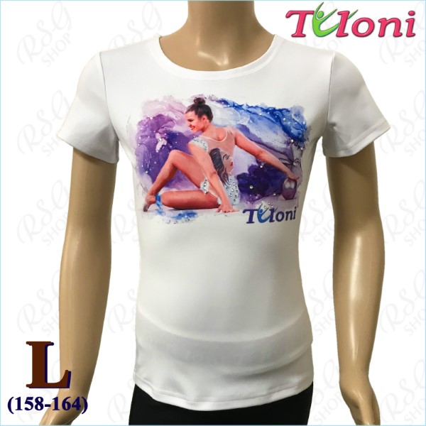 T-Shirt Tuloni mod. Nastya s. L (158-164) col. White Art. TSH06-WL