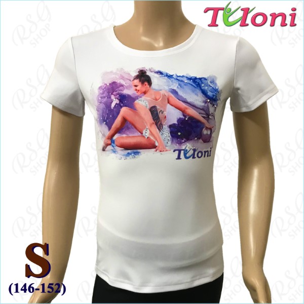 T-Shirt Tuloni mod. Nastya s. S (146-152) col. White Art. TSH06-WS
