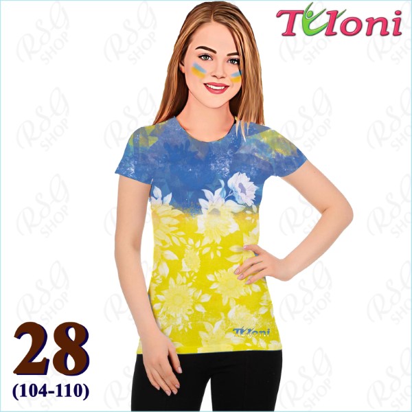 T-Shirt Tuloni mod. UA Des. 1 Gr. 28 col. Blue-Yellow Art. TSH02-UA01-28