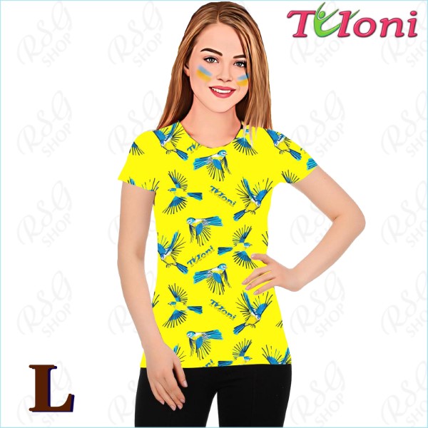 T-Shirt Tuloni mod. UA Des. 3 s. L col. Blue-Yellow Art. TSH02-UA03-L