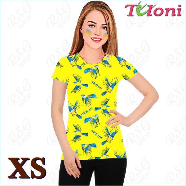 T-Shirt Tuloni mod. UA Des. 3 Gr. XS col. Blue-Yellow Art. TSH02-UA03-XS