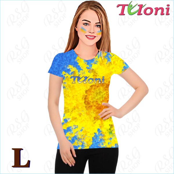 T-Shirt Tuloni mod. UA Des. 4 s. L col. Blue-Yellow Art. TSH02-UA04-L