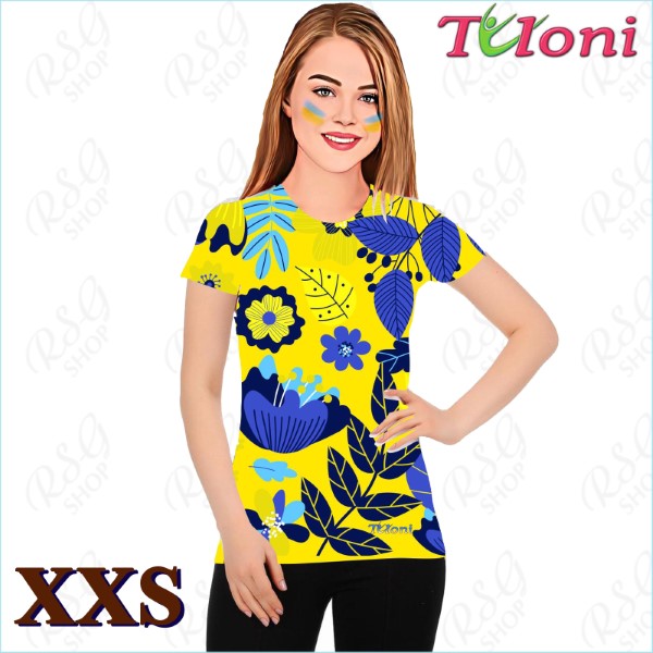 T-Shirt Tuloni mod. UA Des. 5 s. XXS col. Blue-Yellow Art. TSH02-UA05-XXS