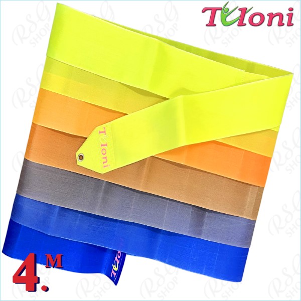 Multicolored ribbon Tuloni 4m col. Yellow-Orange-Blue T1237.GR4-YxOxBU