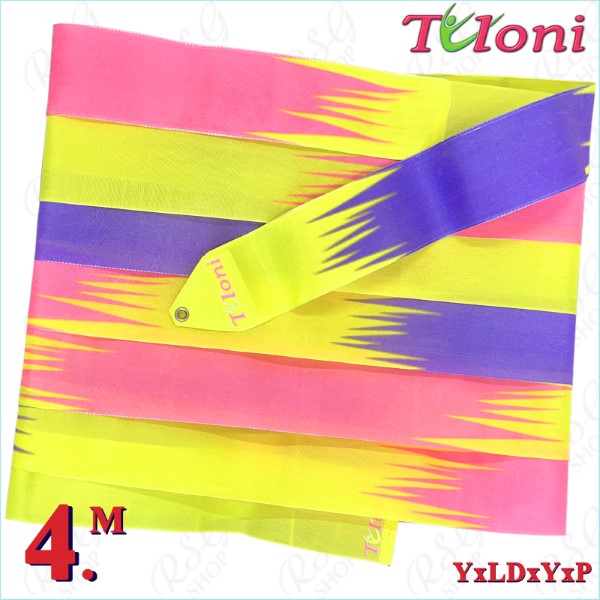 Лента Tuloni 4m mod. Zig-Zag col. Yellow-Lavander-Yellow-Pink T1316.ZG4