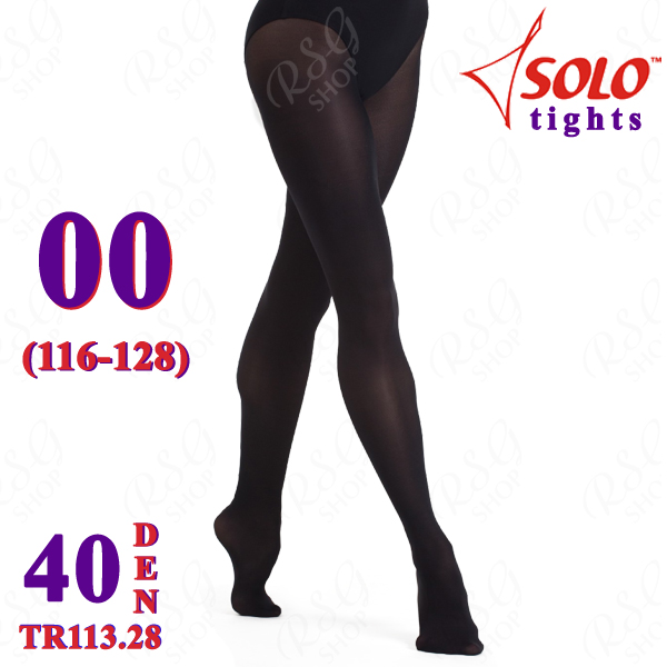 Ballettstrumpfhose Solo TR113 col.  Black 40 DEN 00 (116-128) TR113.28-00