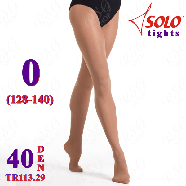 Ballet Tights Solo TR113 col.  Suntan 40 DEN 0 (128-140) TR113.29-0