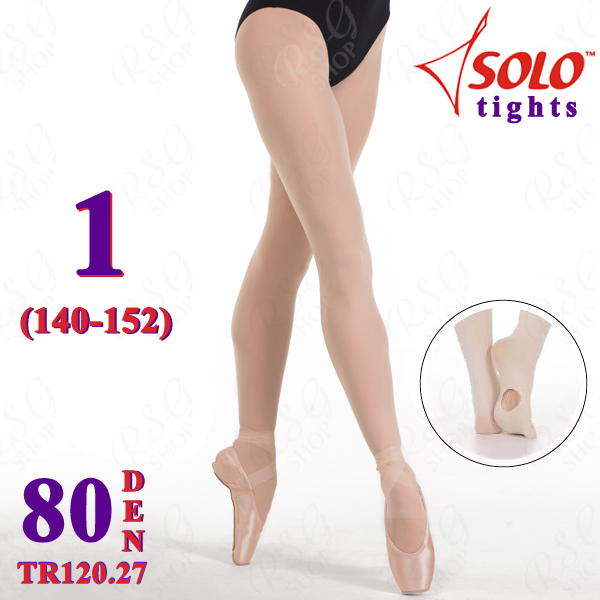 Ballet Tights Solo TR120 col. Skin 80 DEN 1 (140-152) TR120.27-1