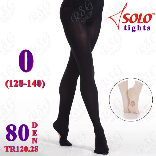 Трико Solo TR120 col. Black 80 DEN 0 (128-140) TR120.28-0