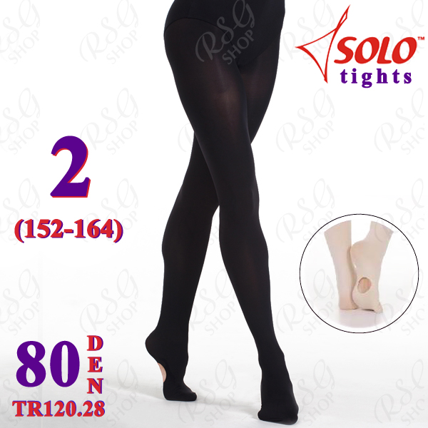 Ballet Tights Solo TR120 col. Black 80 DEN 2 (152-164) TR120.28-2