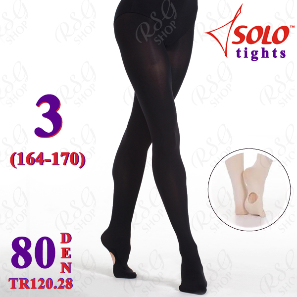 Ballet Tights Solo TR120 col. Black 80 DEN 3 (164-170) TR120.28-3