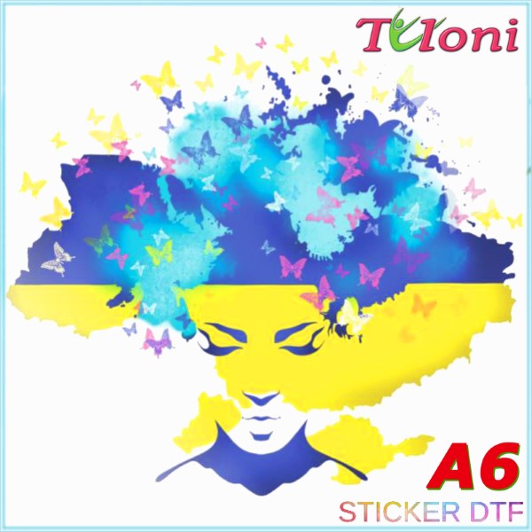 Sticker zum Aufbügeln von Tuloni A6 motiv UA-31 DTF Art. T100A6-31