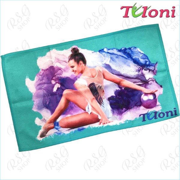 Hand towel Tuloni mod. Nastya col. Turquoise Art. MKR-TOW02-TQBU