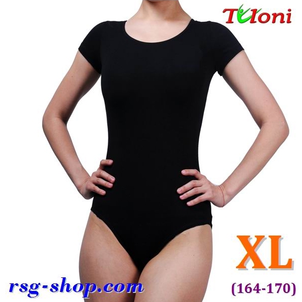 Short Sleeve Leotard BK-01 s. XL (164-170) Black BK01C-BXL