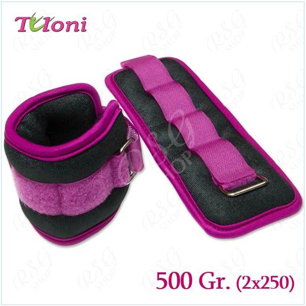 Wrist weights Tuloni pair 2 x 250 = 500 gr. T0199-500